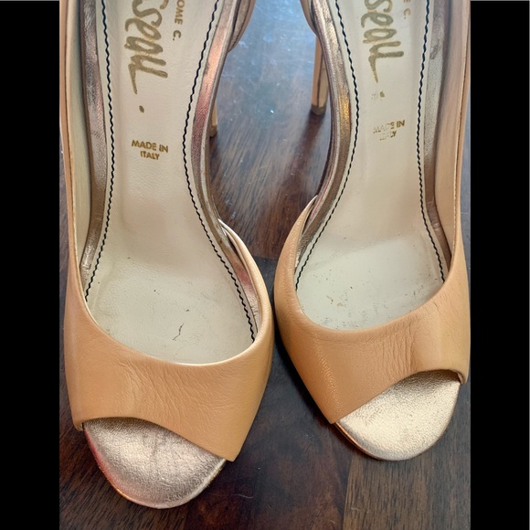 Jerome C Rousseau Leather Pumps Heels 37 - Picture 4 of 5